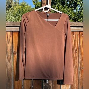 NEW medium Express brown long sleeve